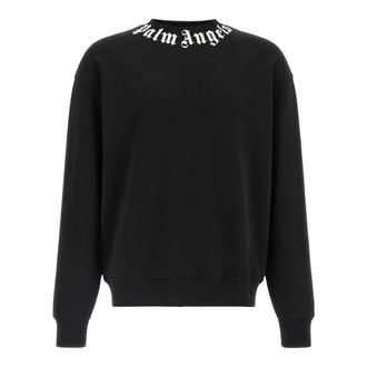 Palm Angels Heren, Sweatshirts & Hoodies, Zwart, Maat: S Katoen