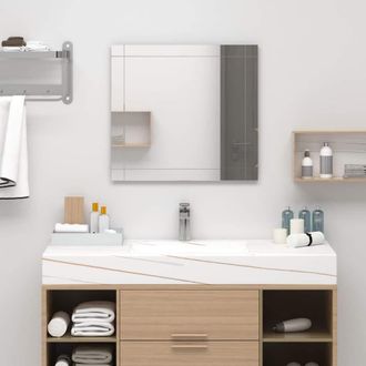 vidaXL Espejo De Pared Vidrio 80x60 Cm Vidaxl