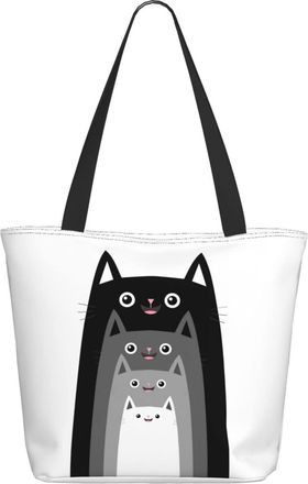 AOOEDM Funny Cats Ladies Shopping Bag 13x11x7in.The Perfect ValentineS Day Gift.It Is The Best ValentineS Day Gift For Mom, Daughter, Wife,Etc