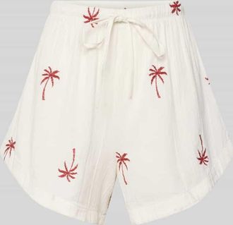 Pieces Relaxed Fit Shorts aus reiner Baumwolle Modell KIANA in Weiss, Gr&ouml;&szlig;e XL