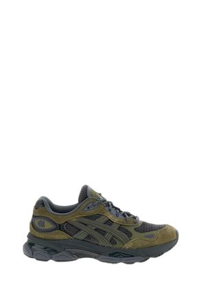 Asics Grey Gel-NYC 2.0 Suede Mesh Low-Top Sneakers