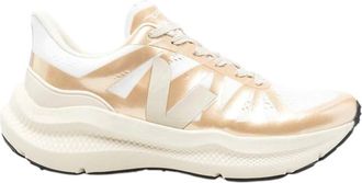 Veja White Logo Metallic Sneakers