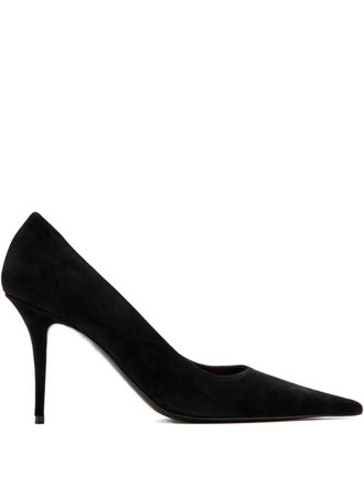 Amina Muaddi Barbara su&egrave;de pumps - Zwart
