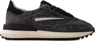 D.A.T.E. Sneakers met su&egrave;de vlakken - Grijs