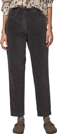 Hartford Pepite Velvet Pants In Charcoal