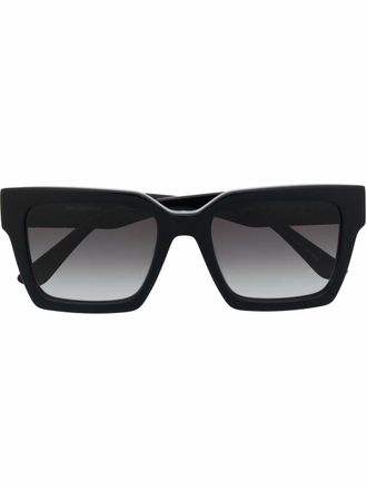 Karl Lagerfeld KL Autograph square sunglasses - women - Acetate - One Size - Black