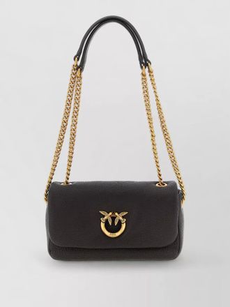 Pinko love bag medium leather clutch bag