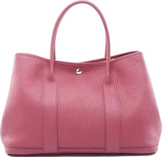 Herm&egrave;s Borsa tote Garden Party PM in pelle 2012 - Rosa
