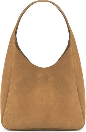 Ezra Arthur Phoebe Leather Hobo Nubuck Suede Shoulder Bag in Sand at Nordstrom