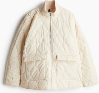 H&M Oversized Steppjacke - Beige