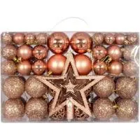 OEM Palline Decorative Natalizie, 101 Pezzi, Decorazioni Per Albero Di Natale, Palline Infrangibili Da Appendere, Set Regalo Assortito Per Decorazioni Di 