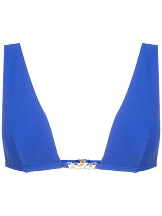 Lenny Niemeyer Top bikini a triangolo - Blu