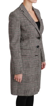 Dolce & Gabbana Womens Multicolor Trench Knee Long Jacket Coat Cotton Clothing