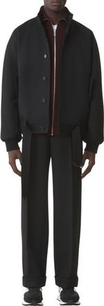 Lanvin Light Wool Jacket in Black at Nordstrom, Size 48S Eu