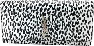 Saint Laurent Pre-owned Vintage Clutch - Dames - Vintage Clutch - Wit - ONE Size - Leer - Vintage