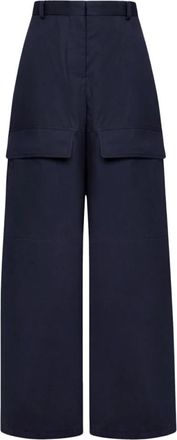 Stella McCartney Wide Broeken - Dames - Wijde Broeken - Blauw - M - Broeken