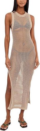 Beach Riot Holly Dress Cover-Up Womens Swimwear Tan : XL, Cotton/Crochet