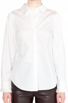 Christy Lynn Barris Button-Up Top In Eggshell