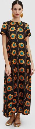 La DoubleJ Swing Dress in Daisychain Black at Nordstrom, Size X-Small It