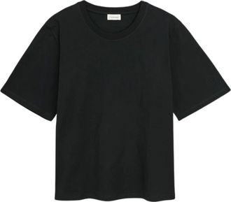 By Malene Birger Tops, Dames, Zwart, M, Katoen, Minimalistische Hedil T-Shirt