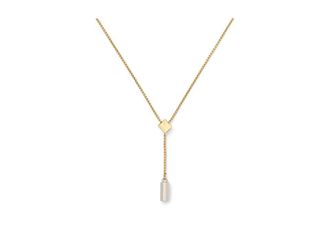 Kate Spade New York Geo Pop Y-Womens Necklace Womens Necklace Gold Silver, Brass/Gold-Plated