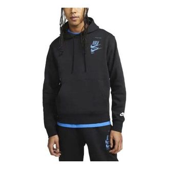 Nike Sportswear Sport Embroidered Logo Sports Hoodie Black DM6873-010