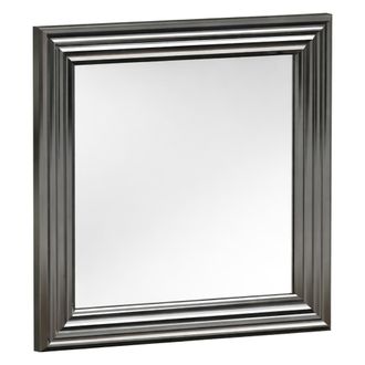 Dmora Espejo Ortovero, Modular, Set De 2, Forma Rectangular, 40x40h Cm Plata
