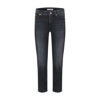 Cambio Jeans, Dames, Zwart, L, Cropped Jeans