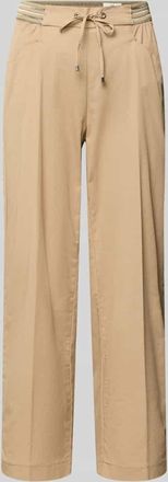 Toni Wide Fit Stoffhose in 7/8-L&auml;nge Modell Sue in Sand, Gr&ouml;&szlig;e 38