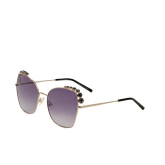 Carolina Herrera Womens 59 mm Rose Gold Sunglasses