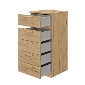 Gami Chifonier 5 cajones h105 cm marr&oacute;n