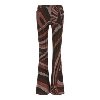 Pucci Iride Print Lurex Broek - Dames - Jeans - Veelkleurig - Maat: XS Jersey
