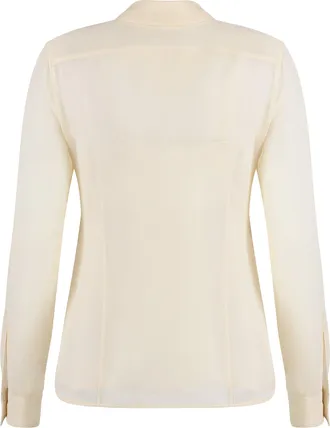 Max Mara Womens Silk Shirt Vongola White