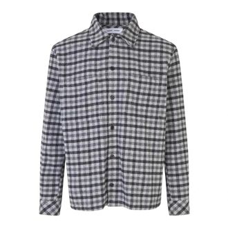 Sams&oslash;e & Sams&oslash;e Overshirt met lange mouwen - Heren - Casual Overhemden - Veelkleurig - 2XL - Leer - Overhemden
