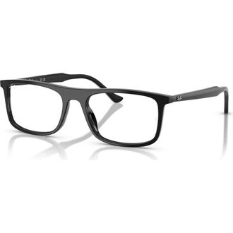 Ray-Ban 53mm Rectangle optical glasses in Black at Nordstrom