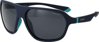 Polaroid Blauwe Plastic Zonnebril