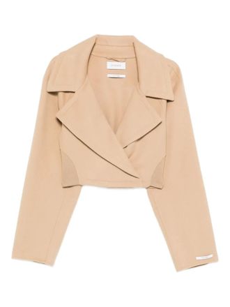 Sportmax Viale cropped lapel jacket - Neutrals