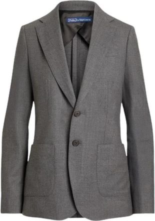 Polo Ralph Lauren Vesten - Dames - Blazers - Grijs - 2XS - Leer - Jassen