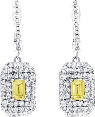 Suzy Levian Suzy Levian Silver Cz Dangle Earrings