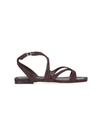 Jimmy Choo London Ayla Flat Sandals - Brown