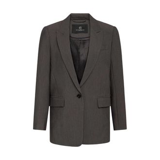 Bruuns Bazaar Cindy Sus Frida Blazer - Dames - Blazers - Grijs - L - Wol - Jassen