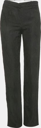 Joseph Black Matt Reptile Jacquard Silk Trousers