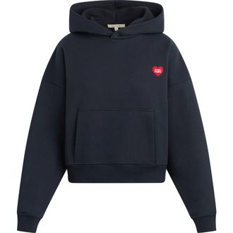 Favorite Daughter Heart Logo Hoodie in Navy at Nordstrom, Size X-Small