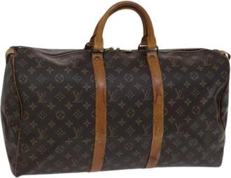 Louis Vuitton Pre-owned Keepall Bag - unisex - Vintage Weekendtas - Bruin - ONE Size - Leer - Vintage