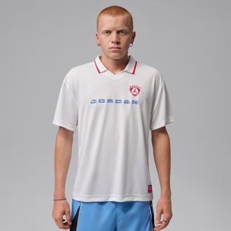 Nike Jordan Mens Jordan Brooklyn Soccer Top in White | IM8998-100