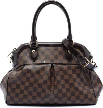 Louis Vuitton Pre-owned Handbags, female, Brown, Size: ONE SIZE Pre-owned Damier Ebene Satchel Bag
