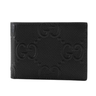 Gucci Pre-owned GG Embossed Calfskin Wallet - Heren - Vintage Accessoires - Zwart - ONE Size - Leer - Vintage