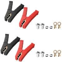 OEM Pinzas De Cocodrilo De Cobre Puro De 500 A, 4 Unidades, Para Bater&iacute;as De Coche Y Arrancadores De Bater&iacute;a - Crezuo