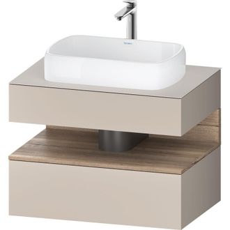 Duravit Duravit Qatego Consola Mueble Bajo Lavabo, 1 Extra&iacute;ble, 1 Caj&oacute;n