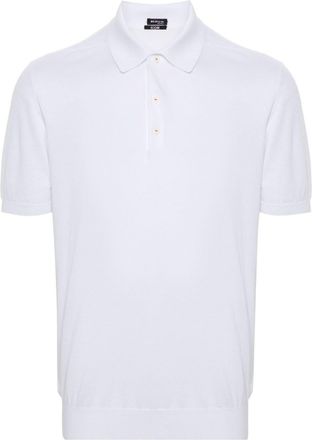 Kiton fine-knit polo shirt - men - Cotton - M - White